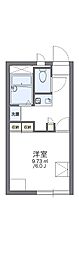 レオパレスファイン 1Kの間取図画像