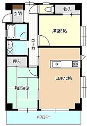 ポートテラス浦田 2LDKの間取図画像