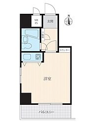 クリオ平塚七番館 ワンルームの間取図画像