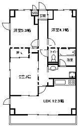 マイメゾン湘南二番館 3LDKの間取図画像