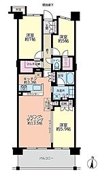 オーシャンステイツ湘南平塚グランフィールド 3LDKの間取図画像