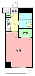 サニークレスト湘南平塚 ワンルームの間取図画像