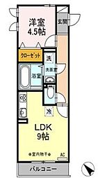 LSY56 1LDKの間取図画像