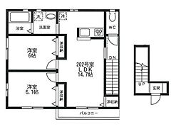 LARK2 2LDKの間取図画像