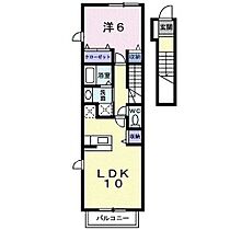 エクセルガーデンＡ  ｜ 佐賀県佐賀市兵庫北４丁目（賃貸アパート1LDK・2階・42.80㎡） その2