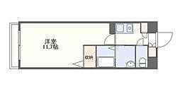 THE RESIDENCE PARK佐賀駅南I 7階1Kの間取り