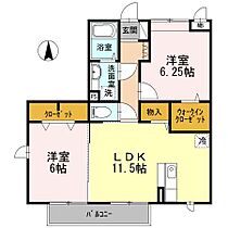 サンハウス　B  ｜ 佐賀県佐賀市木原３丁目（賃貸アパート2LDK・3階・57.87㎡） その2