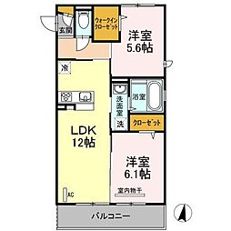 間取図画像 2LDK