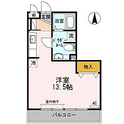 プロシード神野西 ワンルームの間取図画像