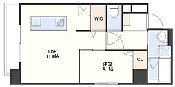 PLUMERIA駅南 1LDKの間取図画像