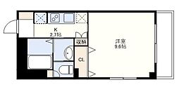 SUNパール駅前 1Kの間取図画像