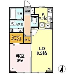 ファミールSHOW2C 1LDKの間取図画像