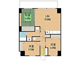 チャオ城山  ｜ 長崎県佐世保市城山町（賃貸マンション3LDK・6階・71.10㎡） その2