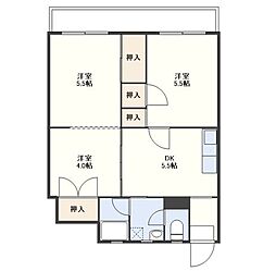 武ハイツ 3DKの間取図画像