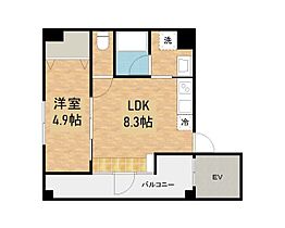 フォルム・アイ  ｜ 長崎県佐世保市田原町（賃貸マンション1LDK・7階・34.61㎡） その2