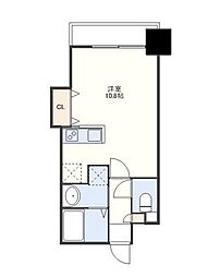 エムエー佐世保マンション ワンルームの間取図画像