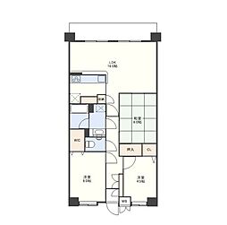 トーカンマンション潮見町 3LDKの間取図画像