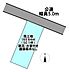 区画図：北東側で接道する整形地です。
