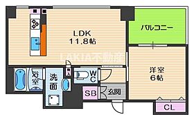 ヴィラージュ東住吉  ｜ 大阪府大阪市東住吉区田辺1丁目6-7（賃貸マンション1LDK・3階・42.85㎡） その2