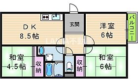 レジデンストーア  ｜ 大阪府大阪市阿倍野区美章園2丁目（賃貸マンション3LDK・4階・57.30㎡） その2