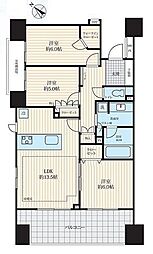 ライオンズ墨田アーバンマークス 3LDKの間取図画像