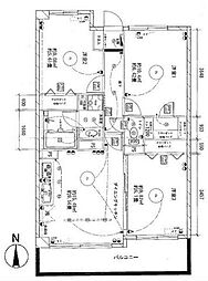 けやき通り北九番館 3DKの間取図画像