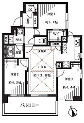 イトーピアマイズ池袋 3LDKの間取図画像