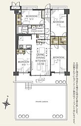 ルネ草加松原 4LDKの間取図画像