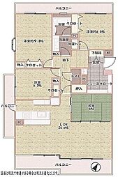 パークフィールドみさとテラ・ウエスト2街区2号館 4LDKの間取図画像