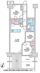 グランシティユーロコート赤羽 3LDKの間取図画像