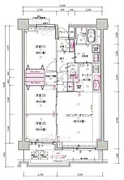 リノア北赤羽 3LDKの間取図画像