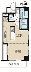 レジェンド元浅草 1LDKの間取図画像