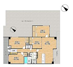 エステムコート吹田片山公園フローラ 4LDKの間取図画像