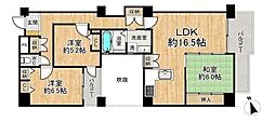 ベルク豊中宮山 3LDKの間取図画像