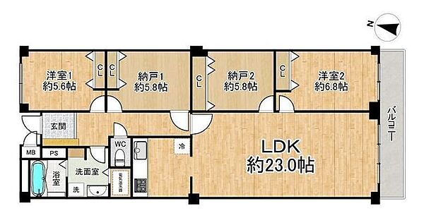 間取りを拡大表示