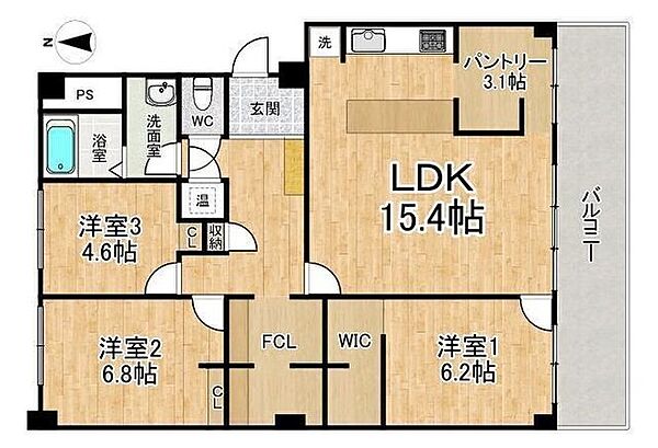 間取りを拡大表示