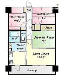 間取図画像 3LDK