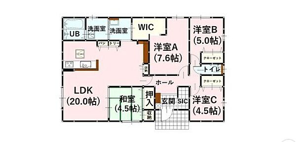 間取りを拡大表示