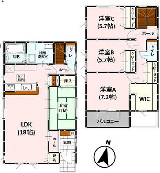 間取りを拡大表示