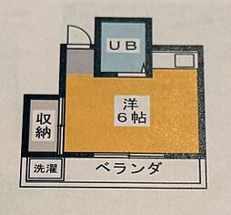 ハイム斉藤 ワンルームの間取図画像