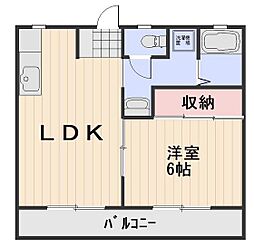 ジャン・ド・フルール南輝 1LDKの間取図画像