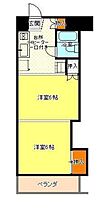 岡山県岡山市北区北方1丁目（賃貸マンション2K・2階・32.20㎡） その2