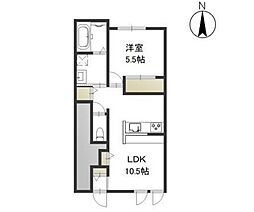 Gratia 1LDKの間取図画像