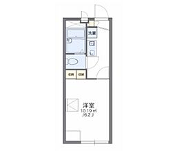 レオパレスブルースカイ4 1Kの間取図画像