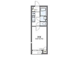 レオネクストシェーンブルン 1Kの間取図画像