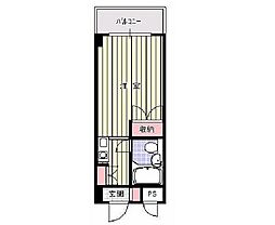 アルファ大供 1Kの間取図画像