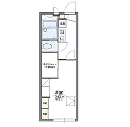レオパレスひかり 1Kの間取図画像