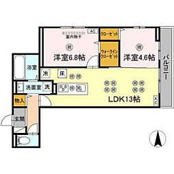 間取図画像 2LDK