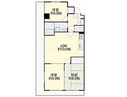 リアライズ円山 3LDKの間取図画像