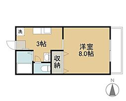 サンステート 1Kの間取図画像